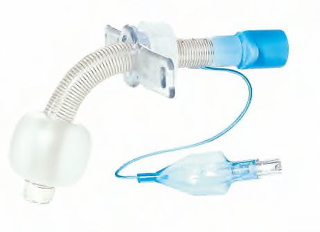 Зміцнена трахеостомічна трубка з регульованим фланцем з манжетою низького тиску, розмір 5,0, Sumi